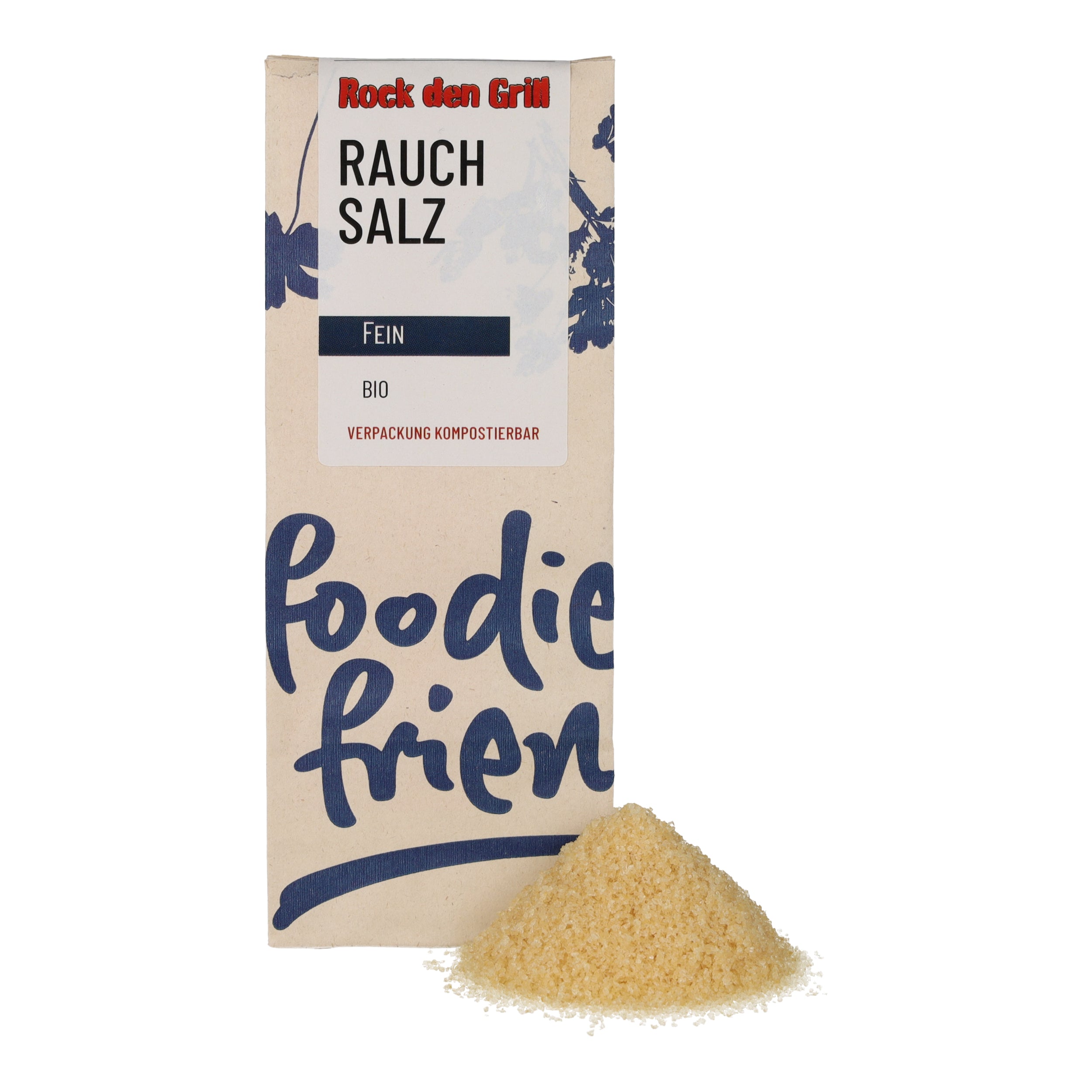 Bio-Rauchsalz fein von foodie & friends in kompostierbarer Verpackung