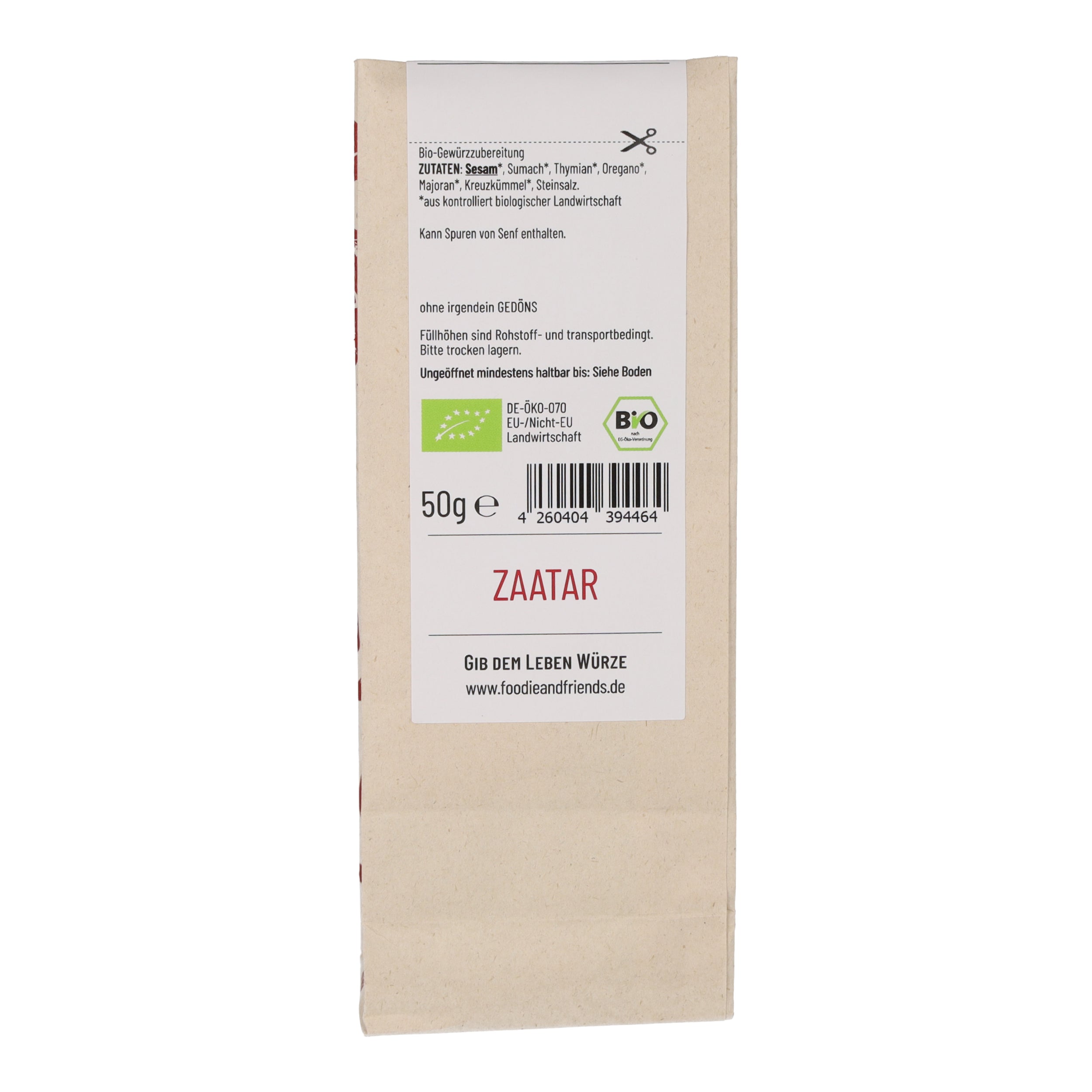 BIO Zaatar Tüte