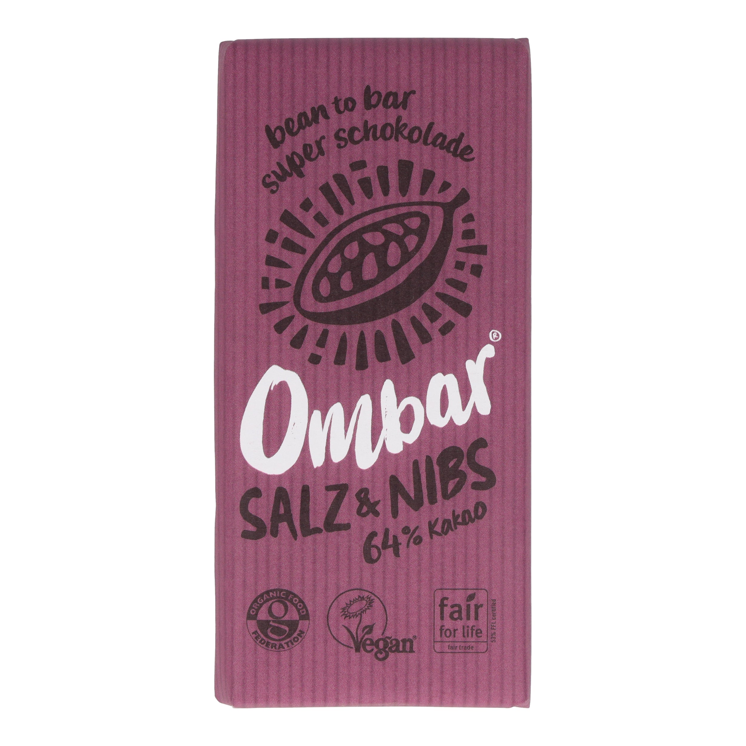 Ombar® Salt & Nibs Bio Roh- Schokolade 70g
