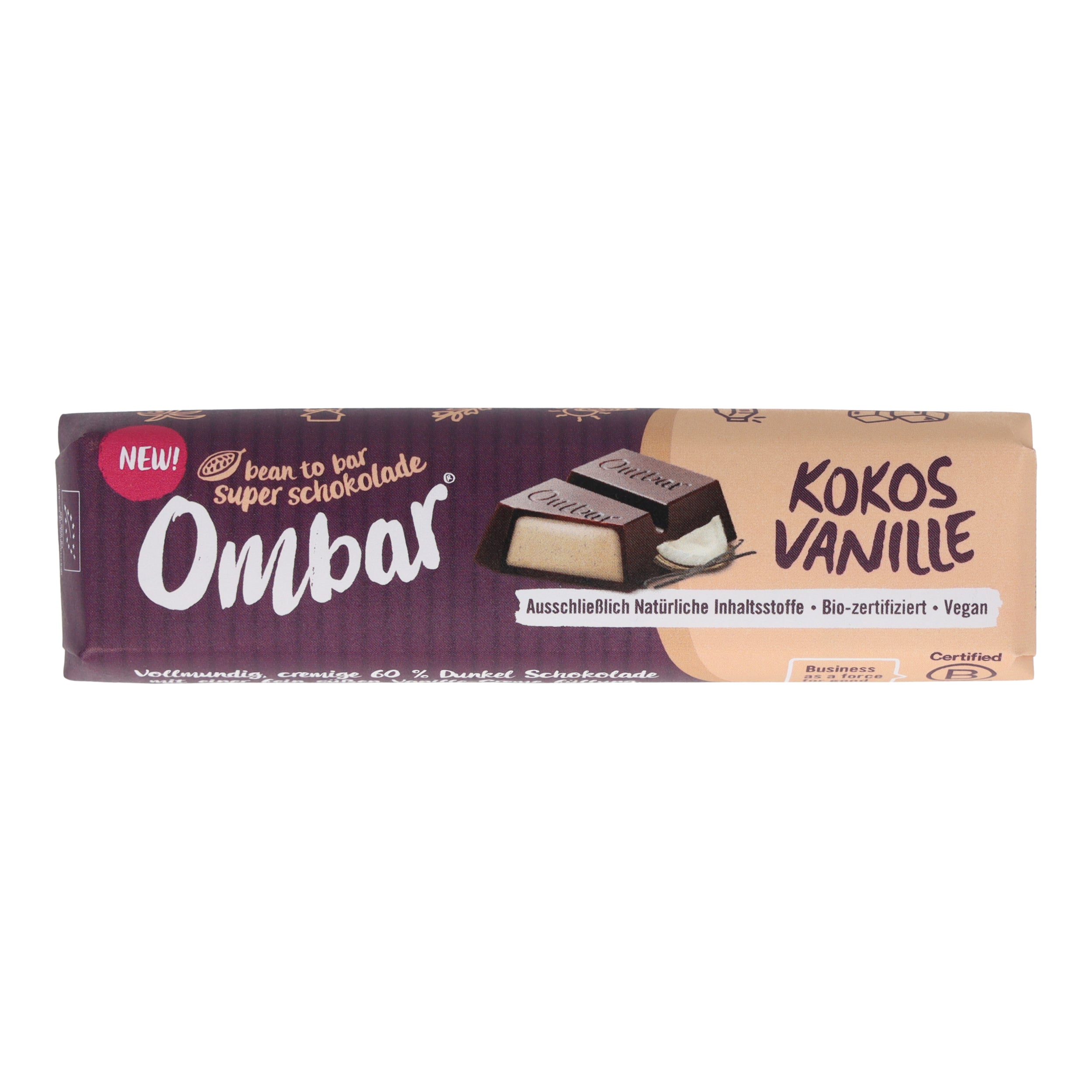 Ombar® BIO Riegel Cocos Vanille 42g