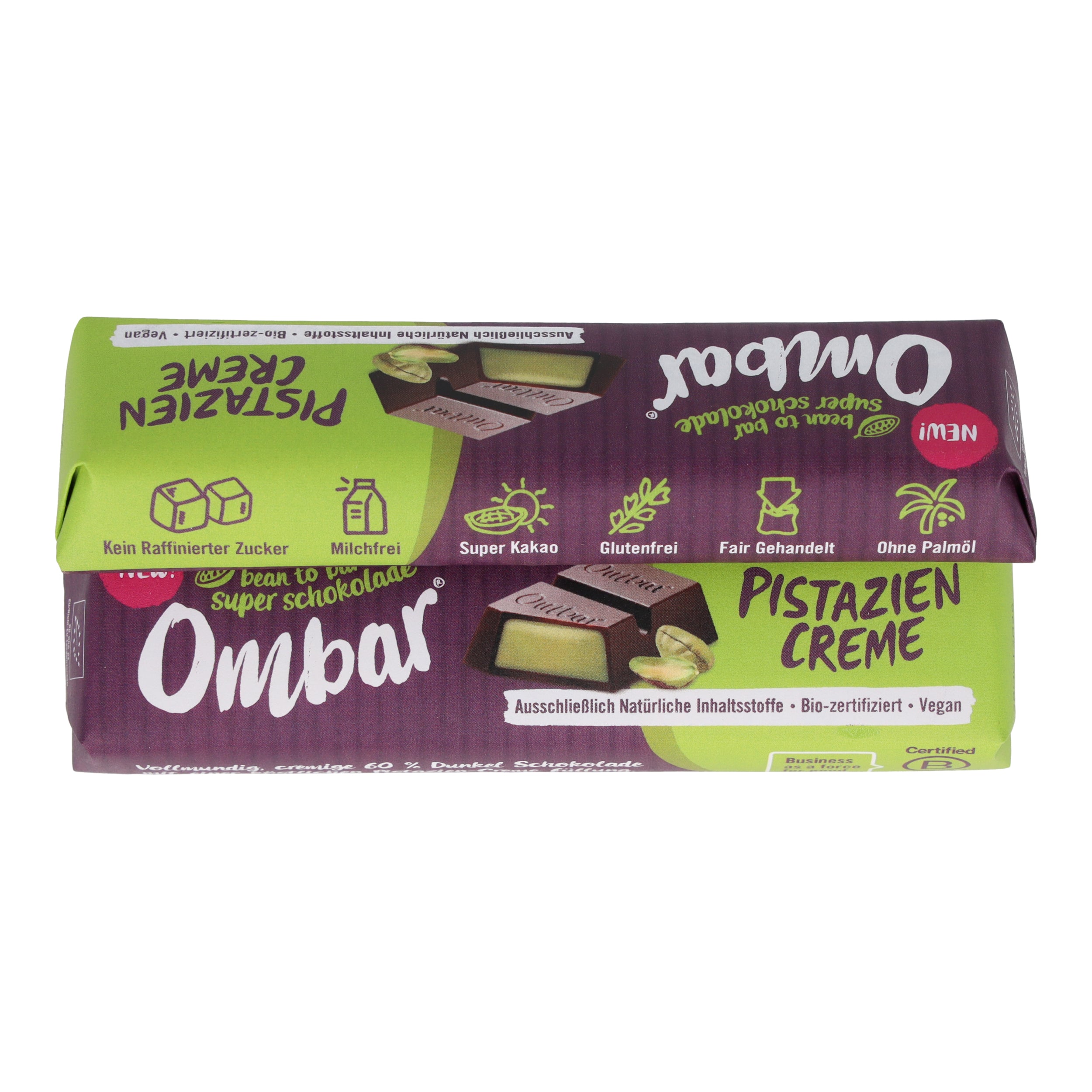 Ombar® BIO Riegel Pistazien Creme 42g