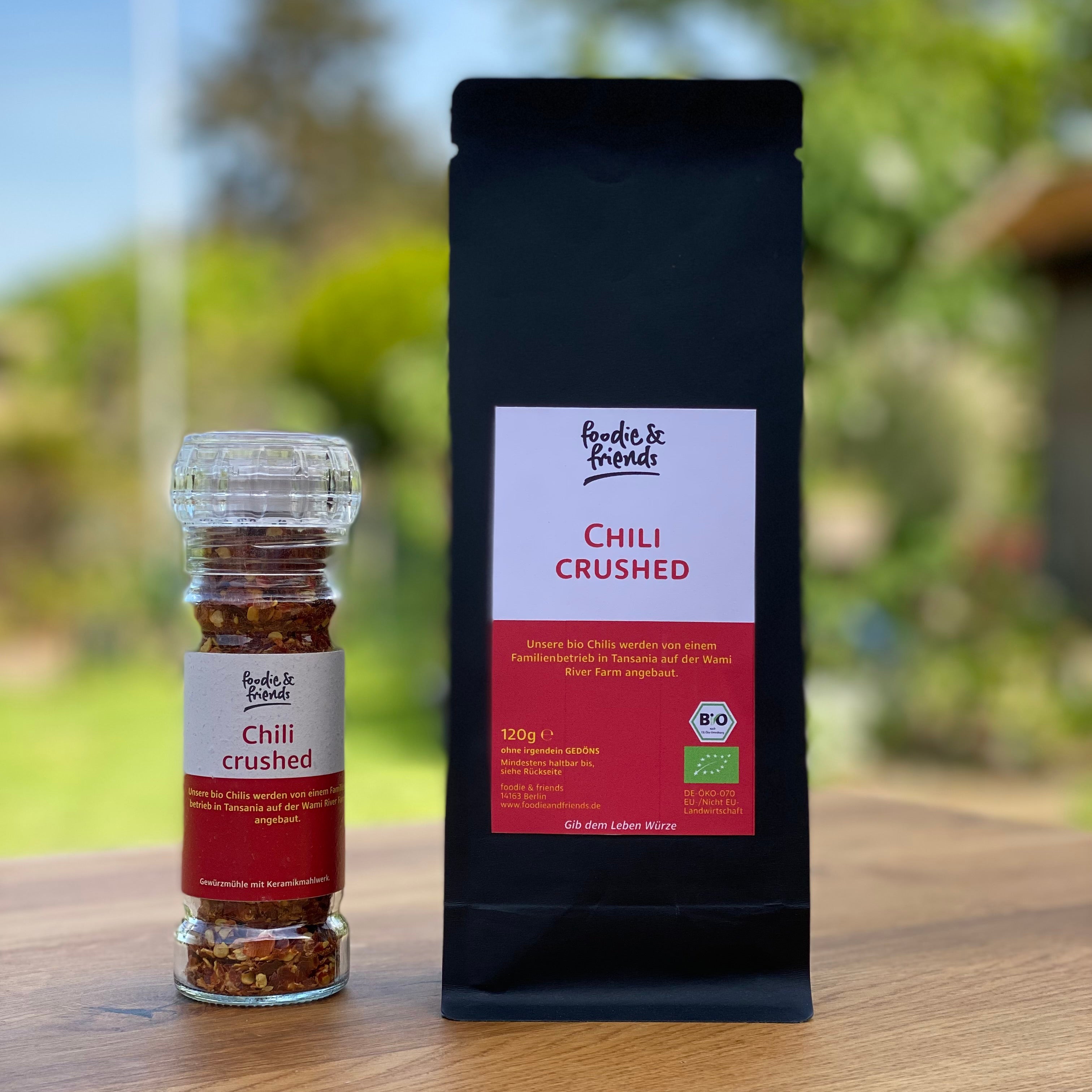 Bundle Bio Chili crushed (Mühle und Nachfüll)