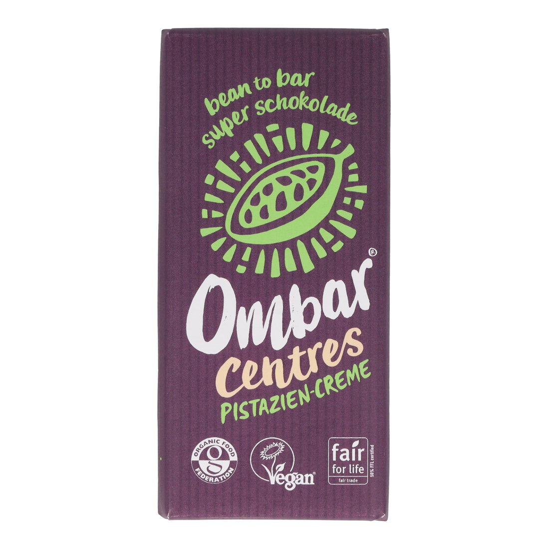 Ombar® CENTRES Pistazie Bio-Rohschokolade 70g