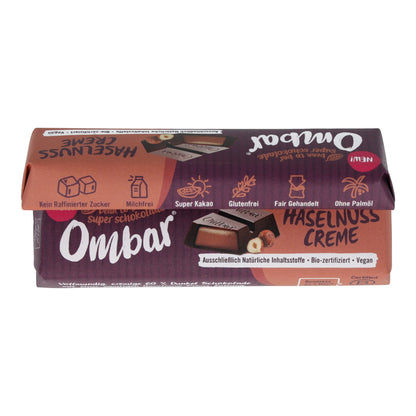 Ombar® BIO Riegel Haselnuss Creme 42g