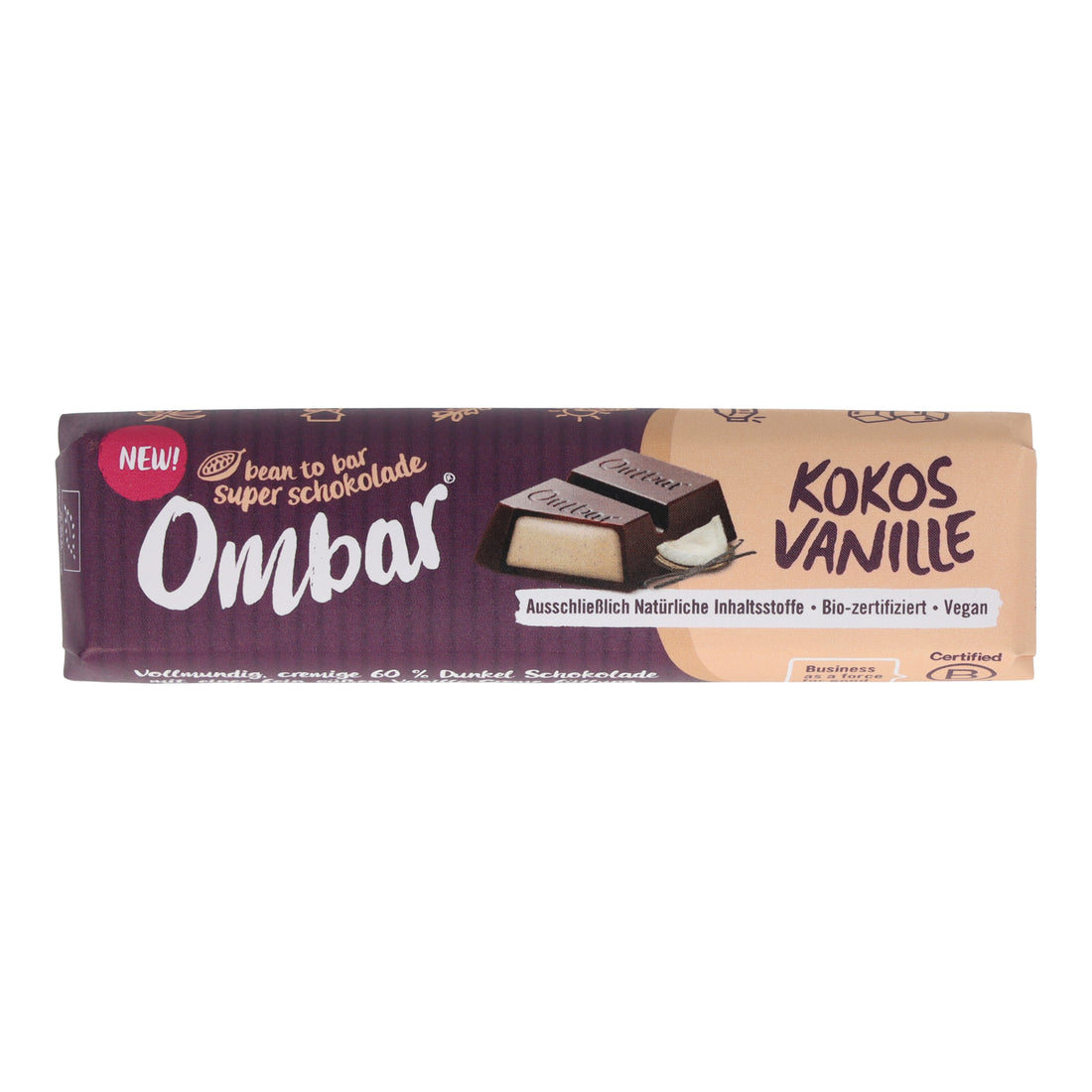 Ombar® BIO Riegel Cocos Vanille 42g