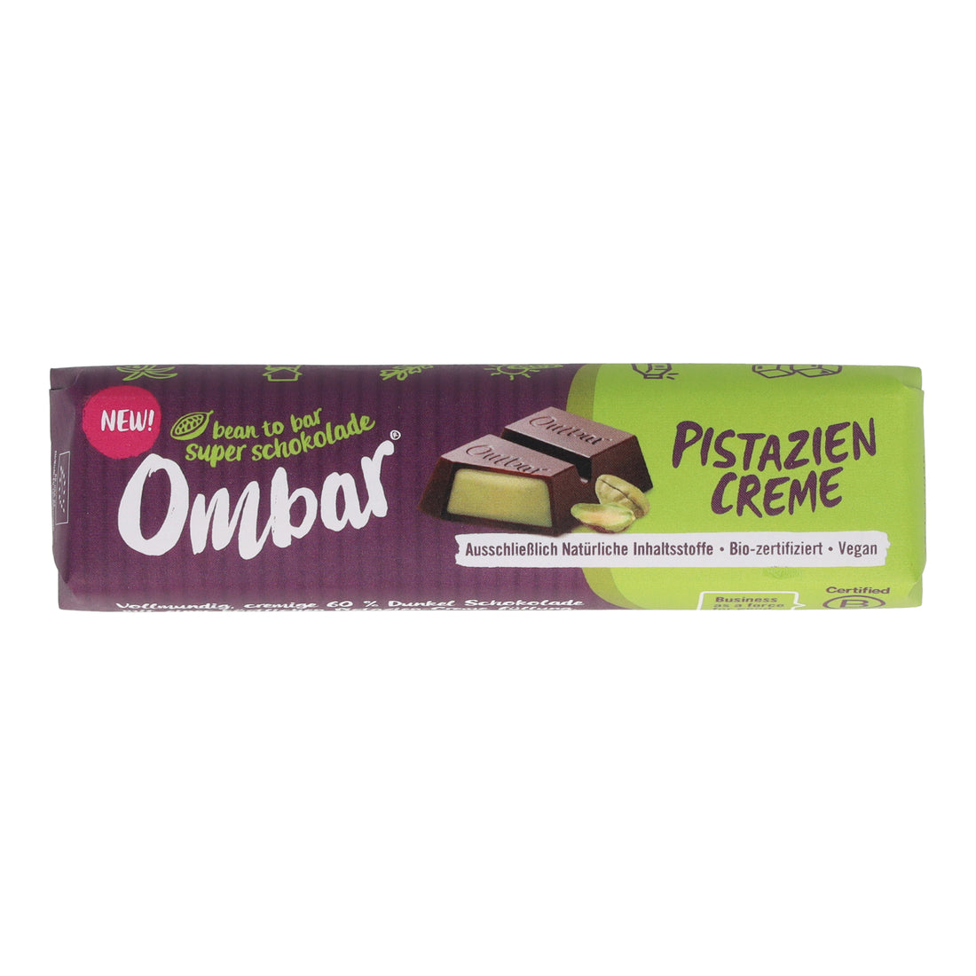 Ombar® Riegel Pistazien Creme 42g