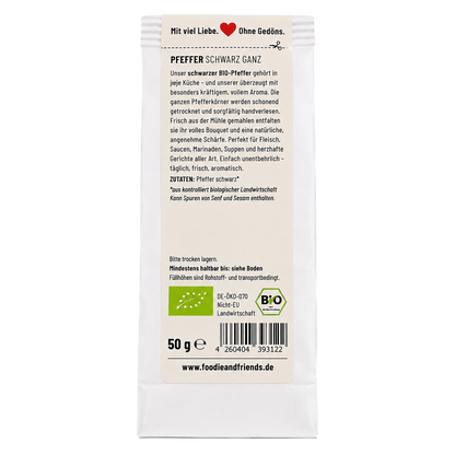 BIO Pfeffer schwarz ganz